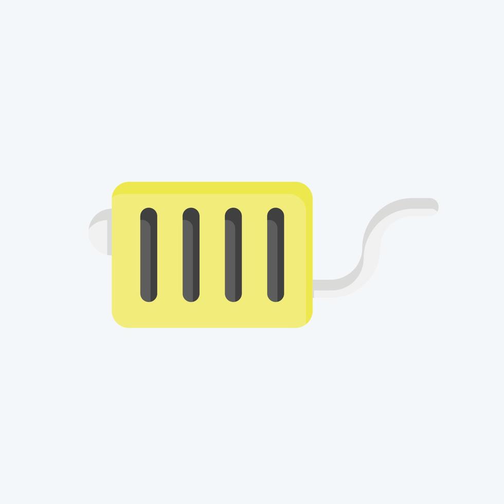 Icon Ehaust System. related to Car Service symbol. Flat Style. repairing. engine. simple illustration vector