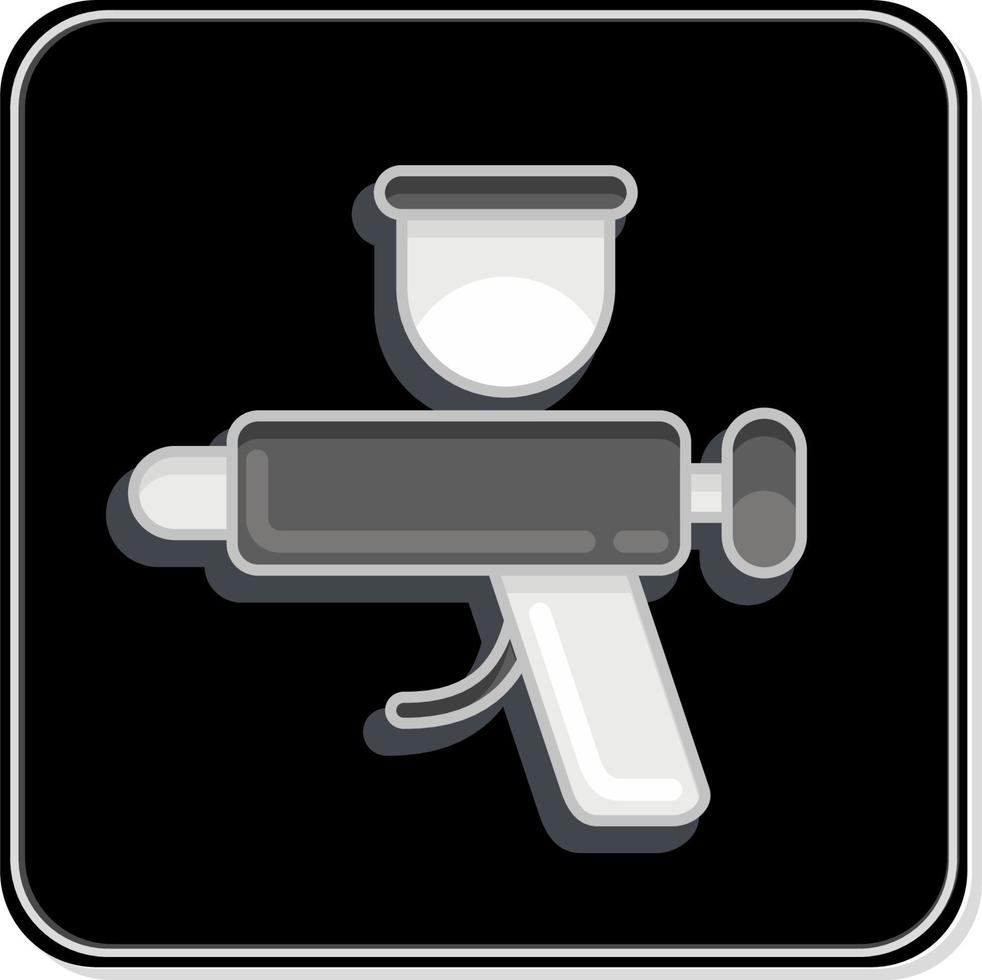 Icon Exterior. related to Car Service symbol. Glossy Style. repairing. engine. simple illustration vector
