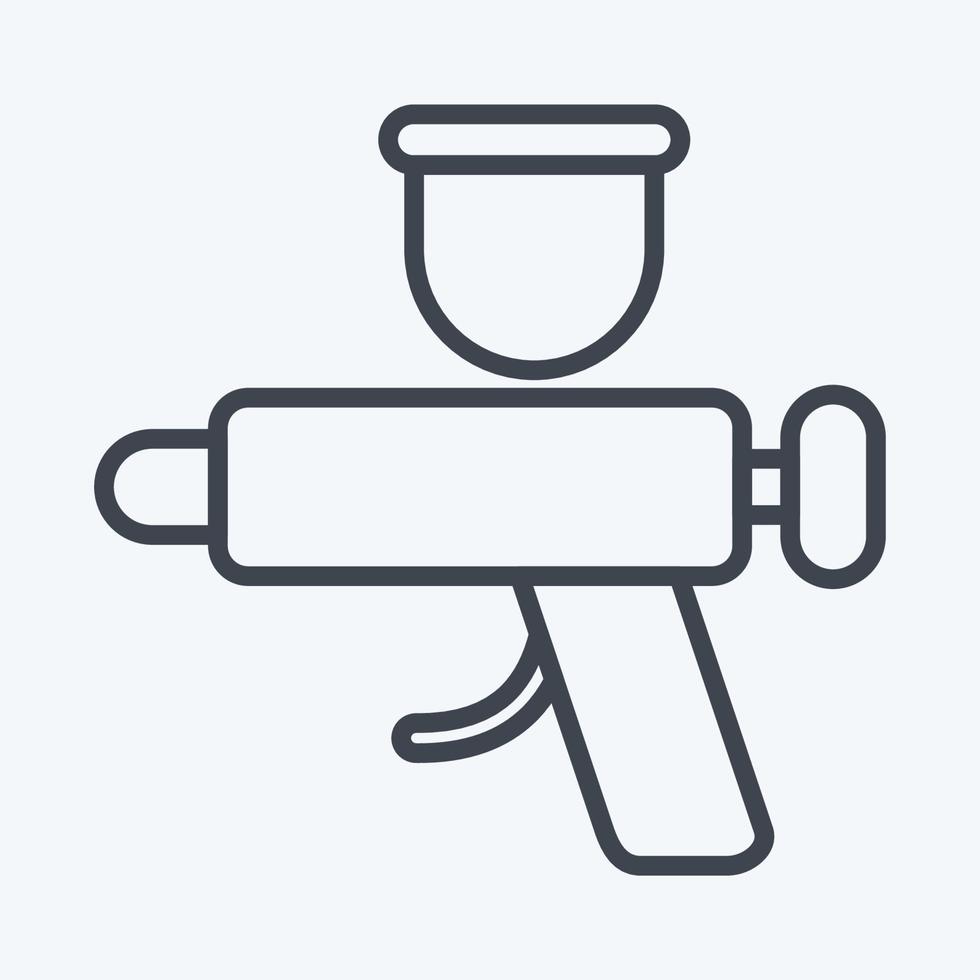 Icon Exterior. related to Car Service symbol. Line Style. repairing. engine. simple illustration vector