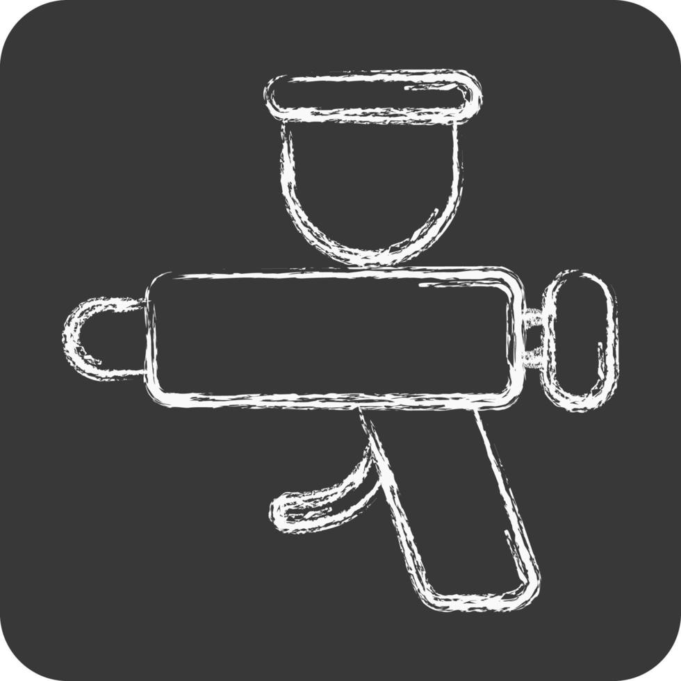 Icon Exterior. related to Car Service symbol. Chalk Style. repairing. engine. simple illustration vector