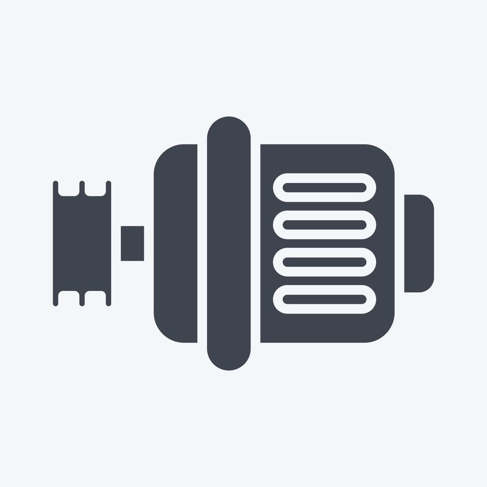 Icon Generator. related to Car Service symbol. Glyph Style. repairing. engine. simple illustration vector