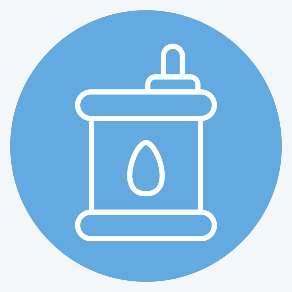 Icon Oil. related to Car Service symbol. Blue Eyes Style. repairing. engine. simple illustration vector