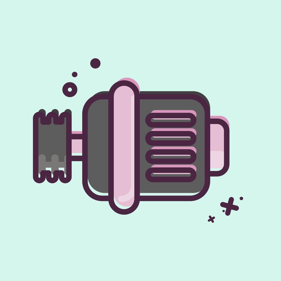 Icon Generator. related to Car Service symbol. MBE Style. repairing. engine. simple illustration vector