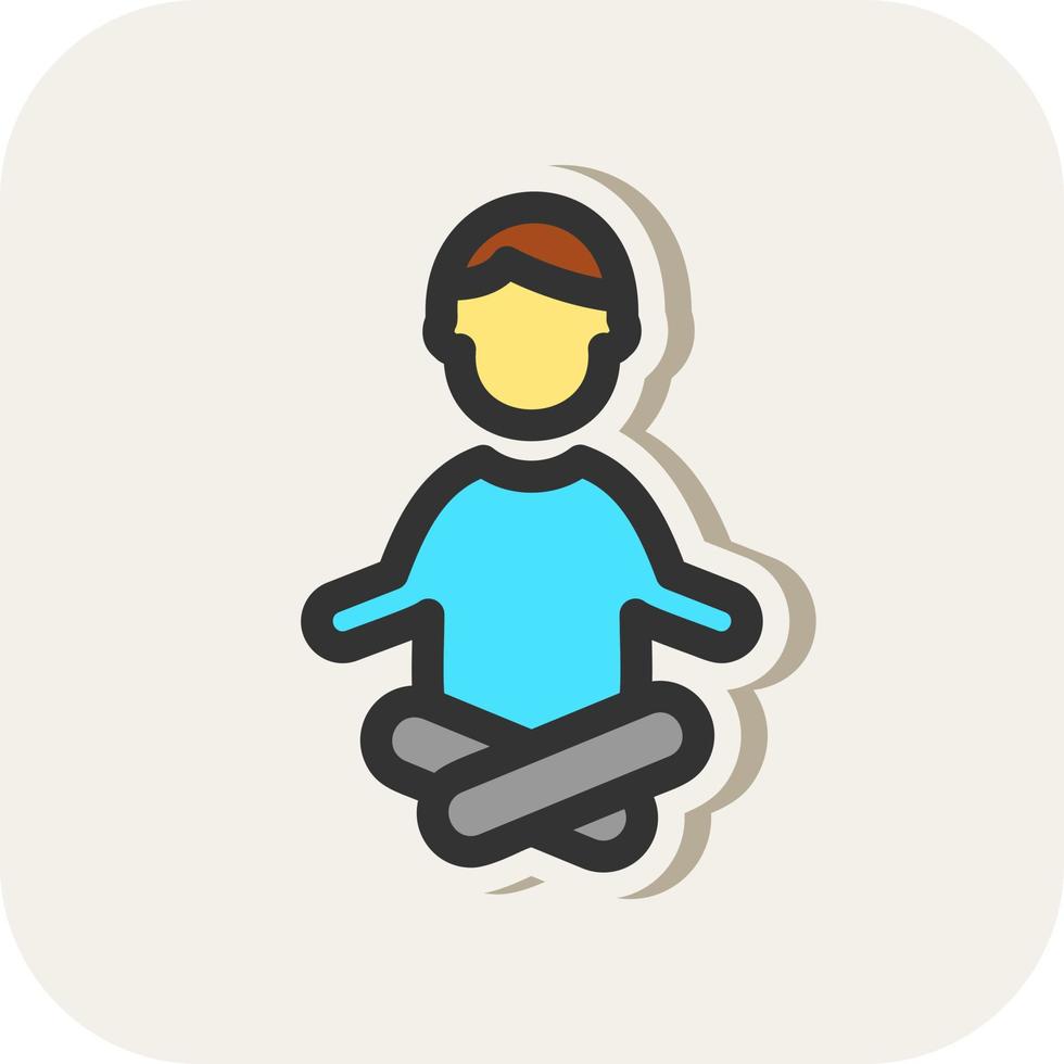 Yoga Vector Icon Design