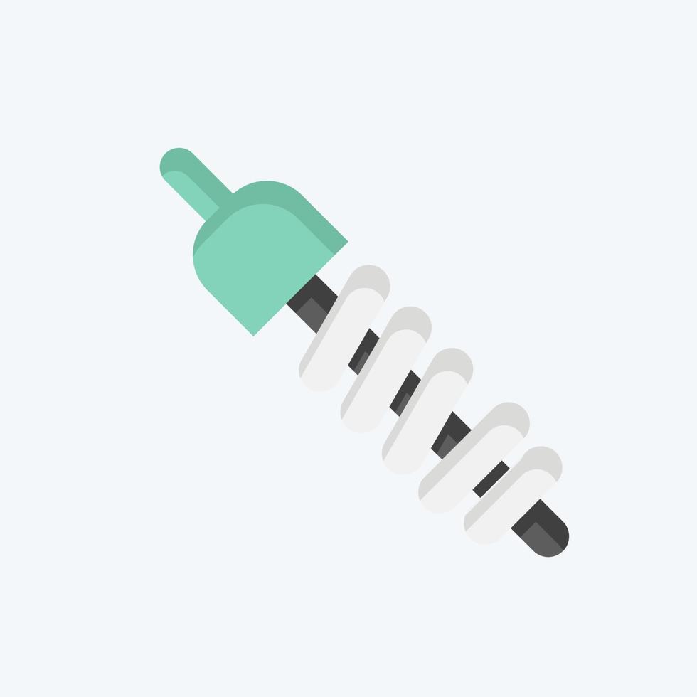 Icon Suspension. related to Car Service symbol. Flat Style. repairing. engine. simple illustration vector