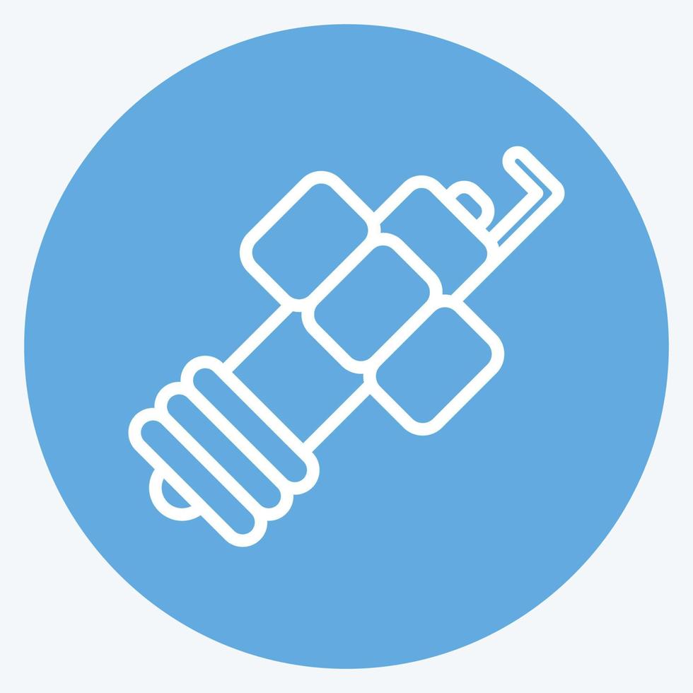 Icon Spark Plug. related to Car Service symbol. Blue Eyes Style. repairing. engine. simple illustration vector