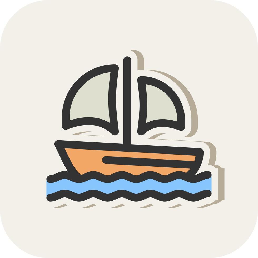 diseño de icono de vector de barco