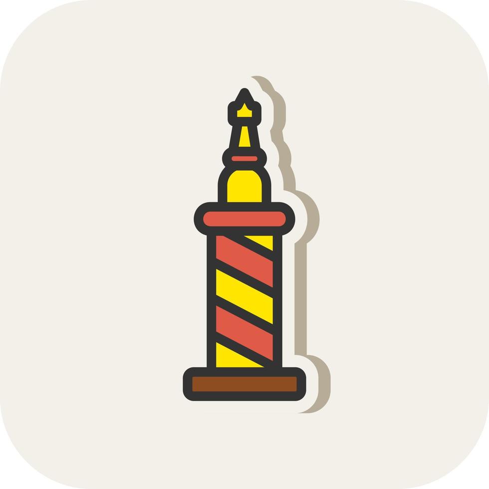 Trajans Column Vector Icon Design