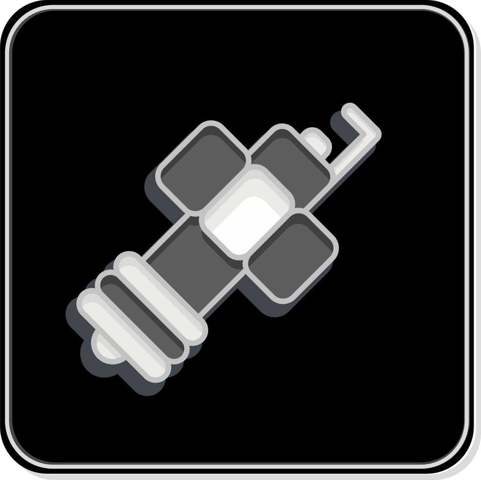 Icon Spark Plug. related to Car Service symbol. Glossy Style. repairing. engine. simple illustration vector