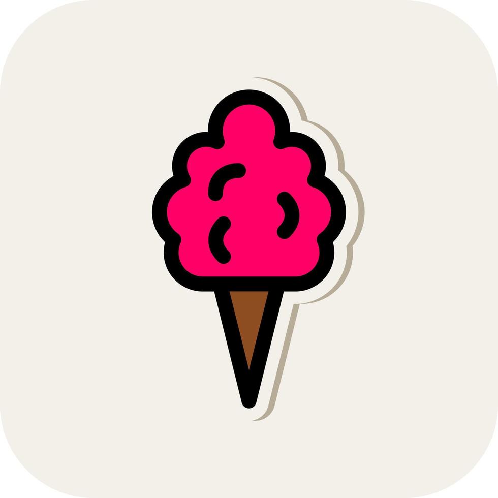 Cotton Candy Vector Icon Design