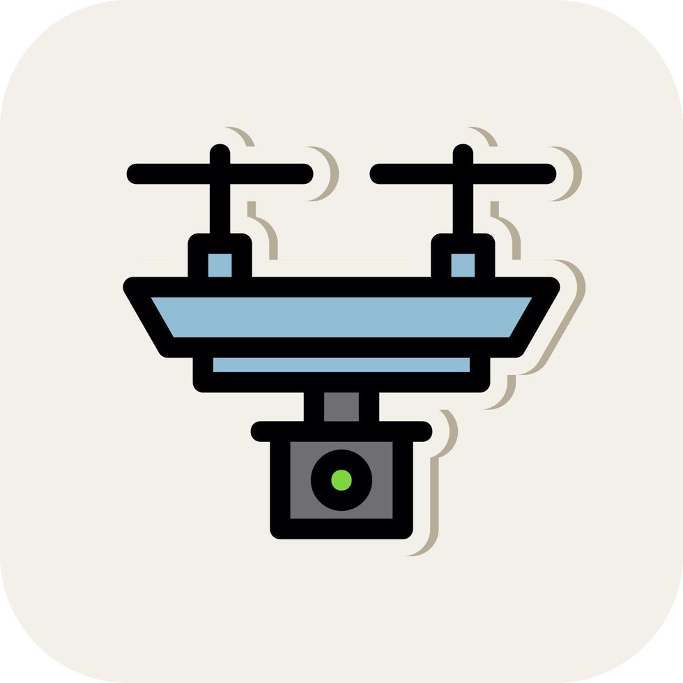 Camera Drone Vector Icon Design