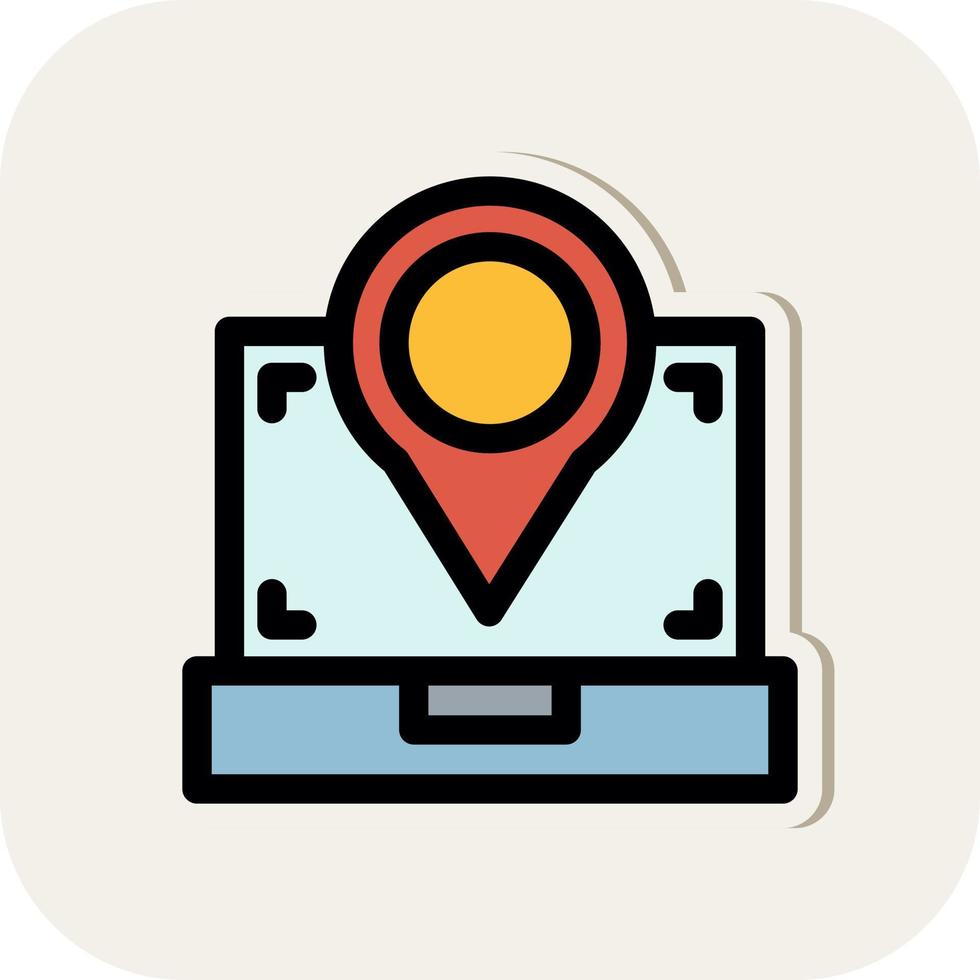 Scanning Location Vector Icon Design