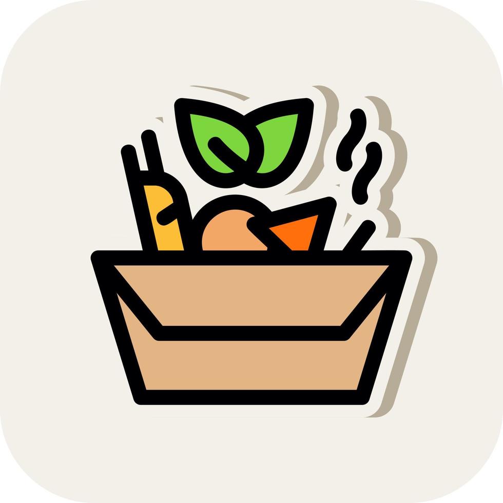Tom Yum Vector Icon Design