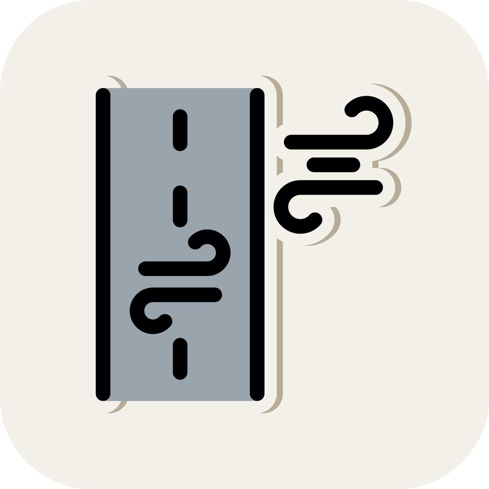 Windy Road Vector Icon Design