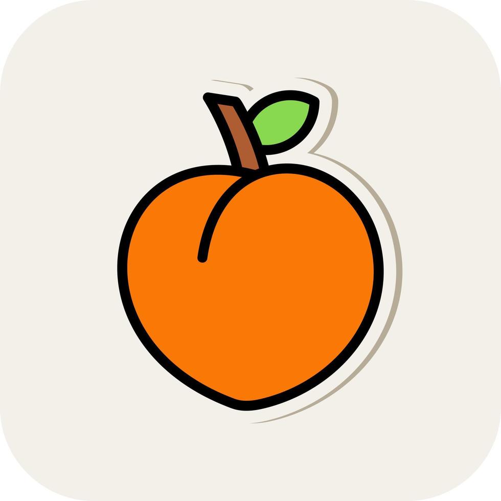 Peach Vector Icon Design