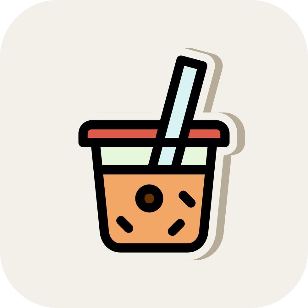 Boba Vector Icon Design