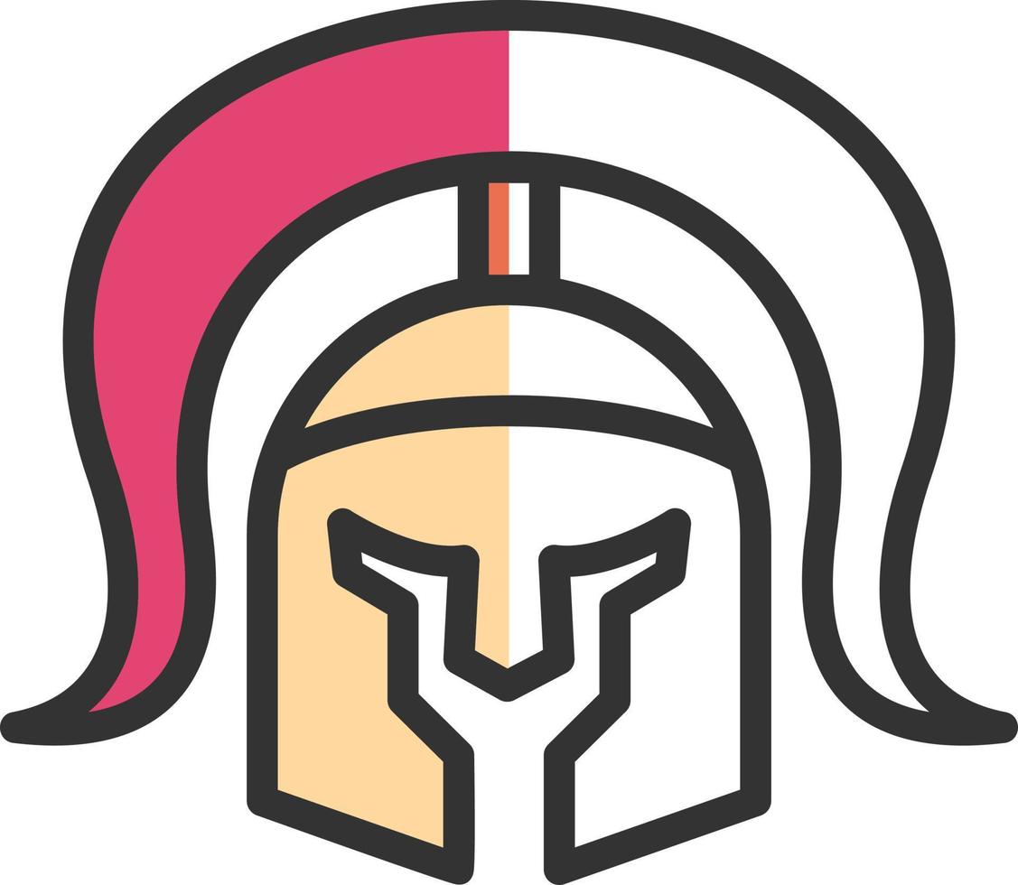 diseño de icono de vector de casco romano