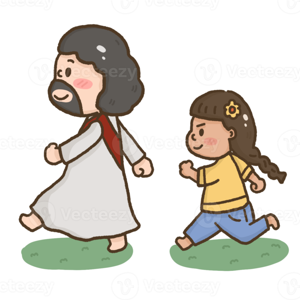 walk with god element illustration png