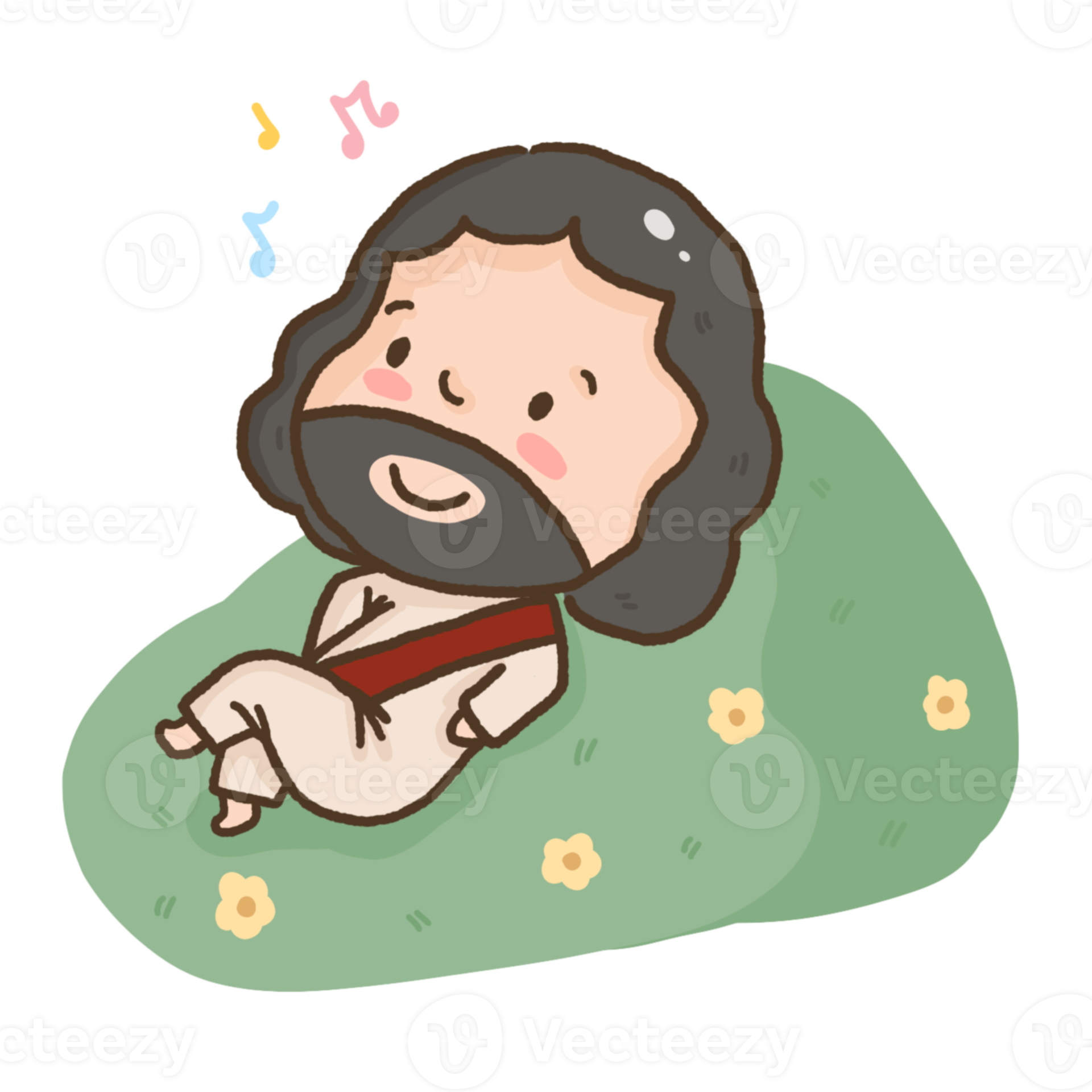 lie down and rest element illustration 20371772 PNG