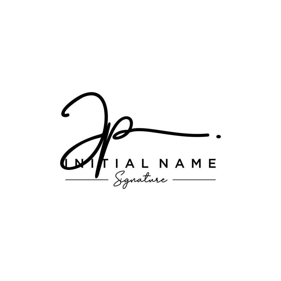 Letter JP Signature Logo Template Vector 20371926 Vector Art at Vecteezy