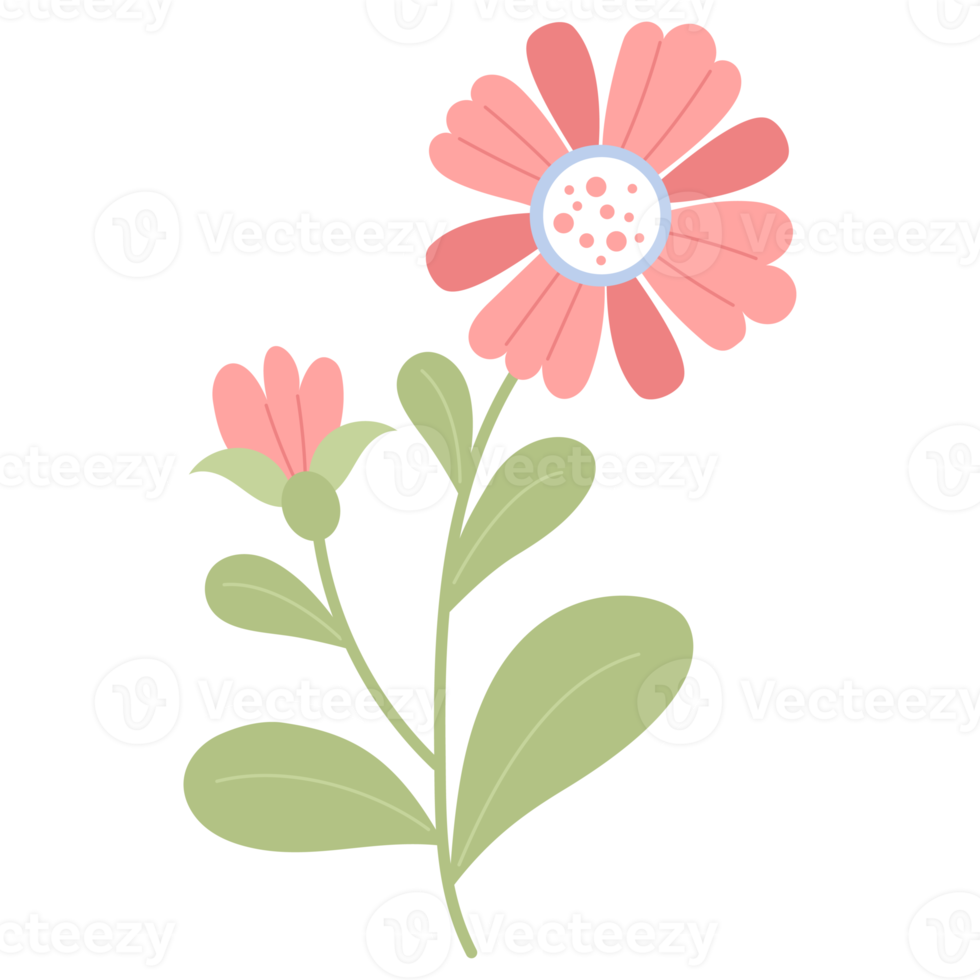 Red flowers. sticker png