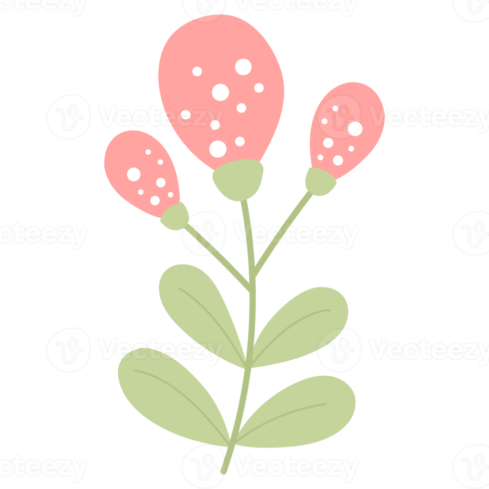 Red flowers. sticker png