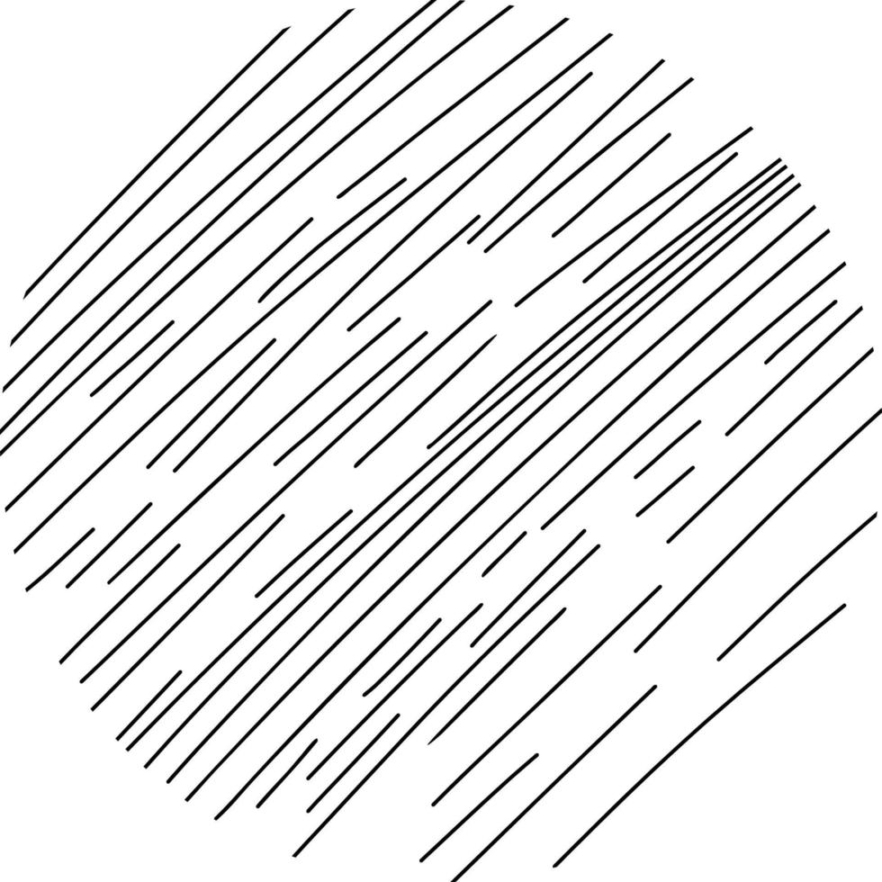 round linear hatching abstract background vector