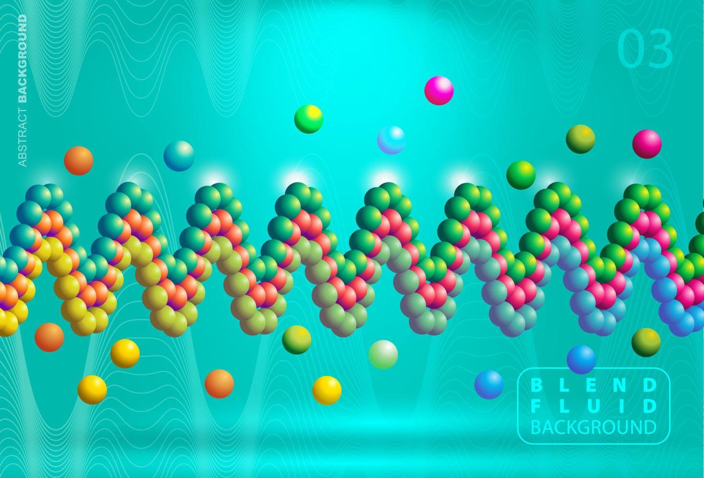 3D gradient trendy wallpaper design, colorful blend fluid shapes isolated on gradient background vector