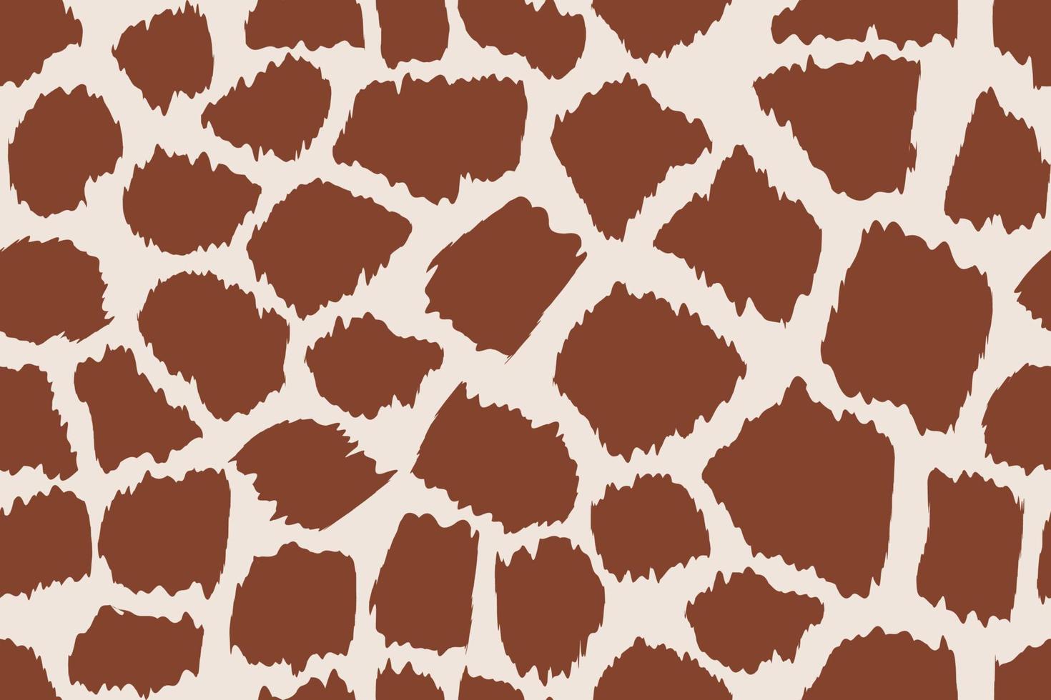 Giraffe skin seamless pattern. Animal print vector