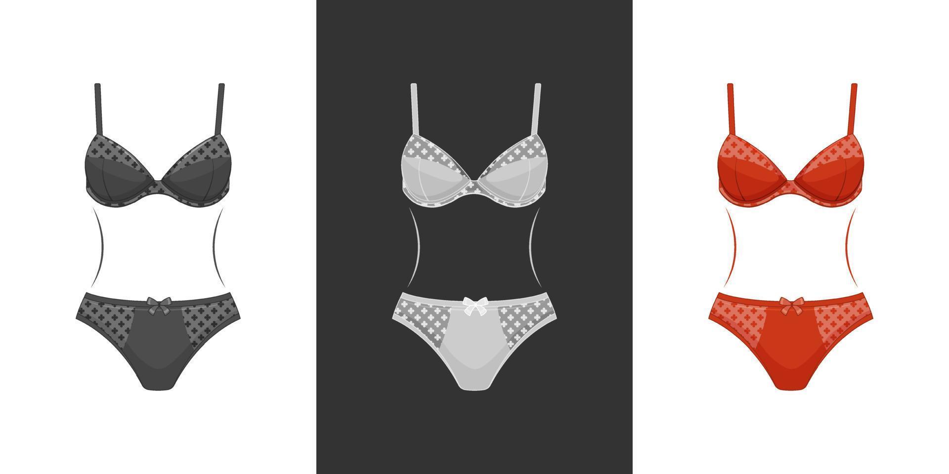 Bra panty set Vectors & Illustrations for Free Download