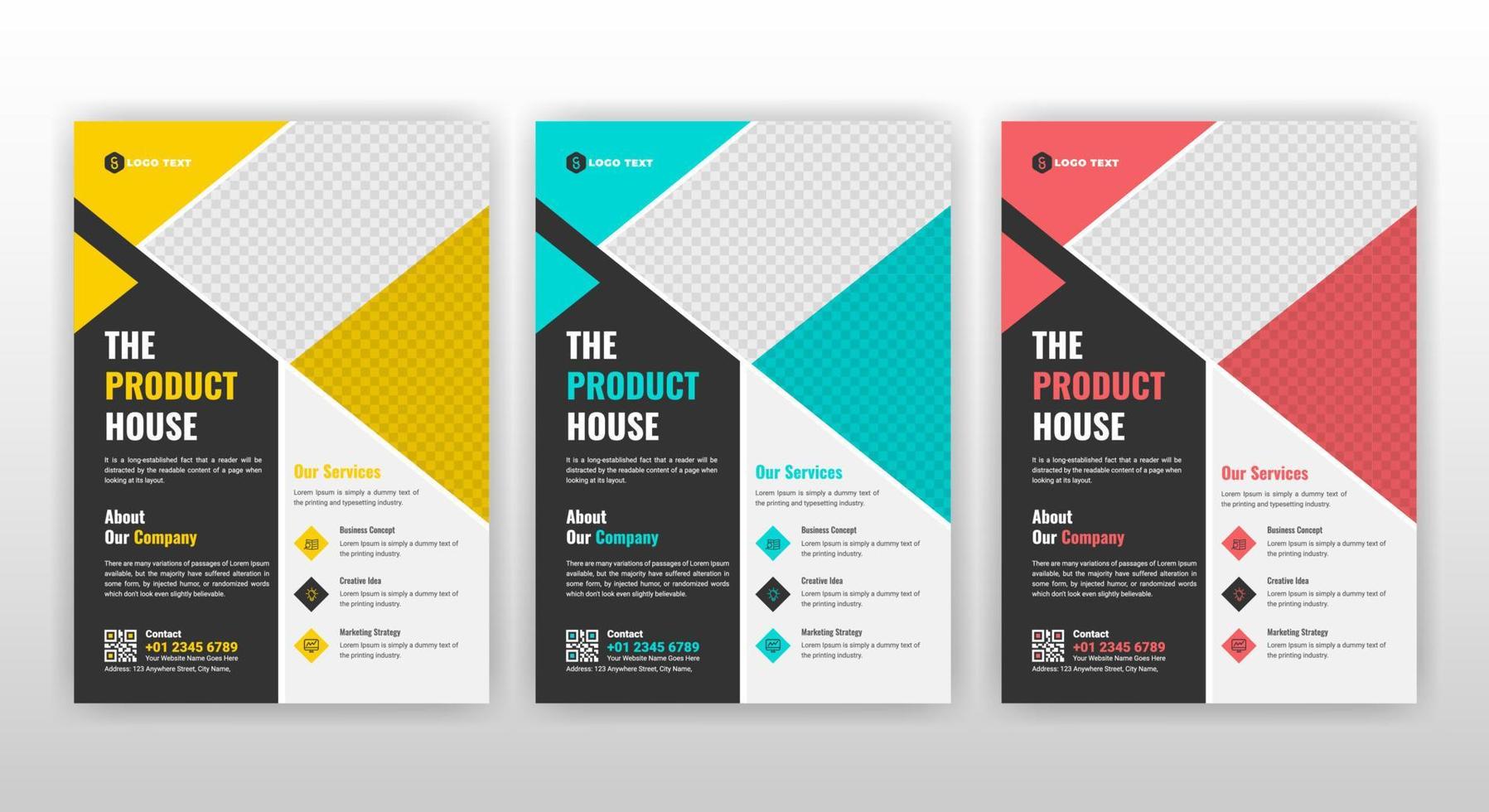 Creative Corporate Business Flyer Brochure Design Template vector