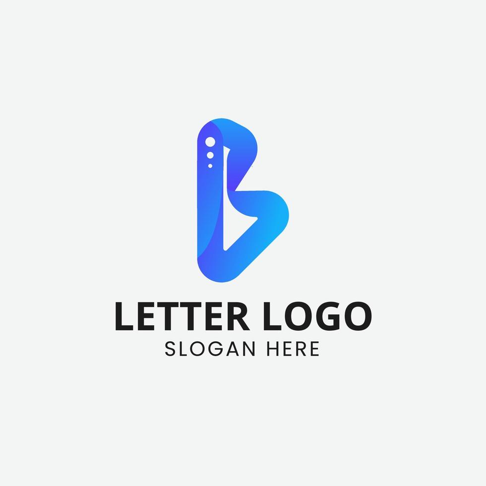 Letter B logo icon design. B logo shape. Usable for business and people logos. B letter logo design template vector