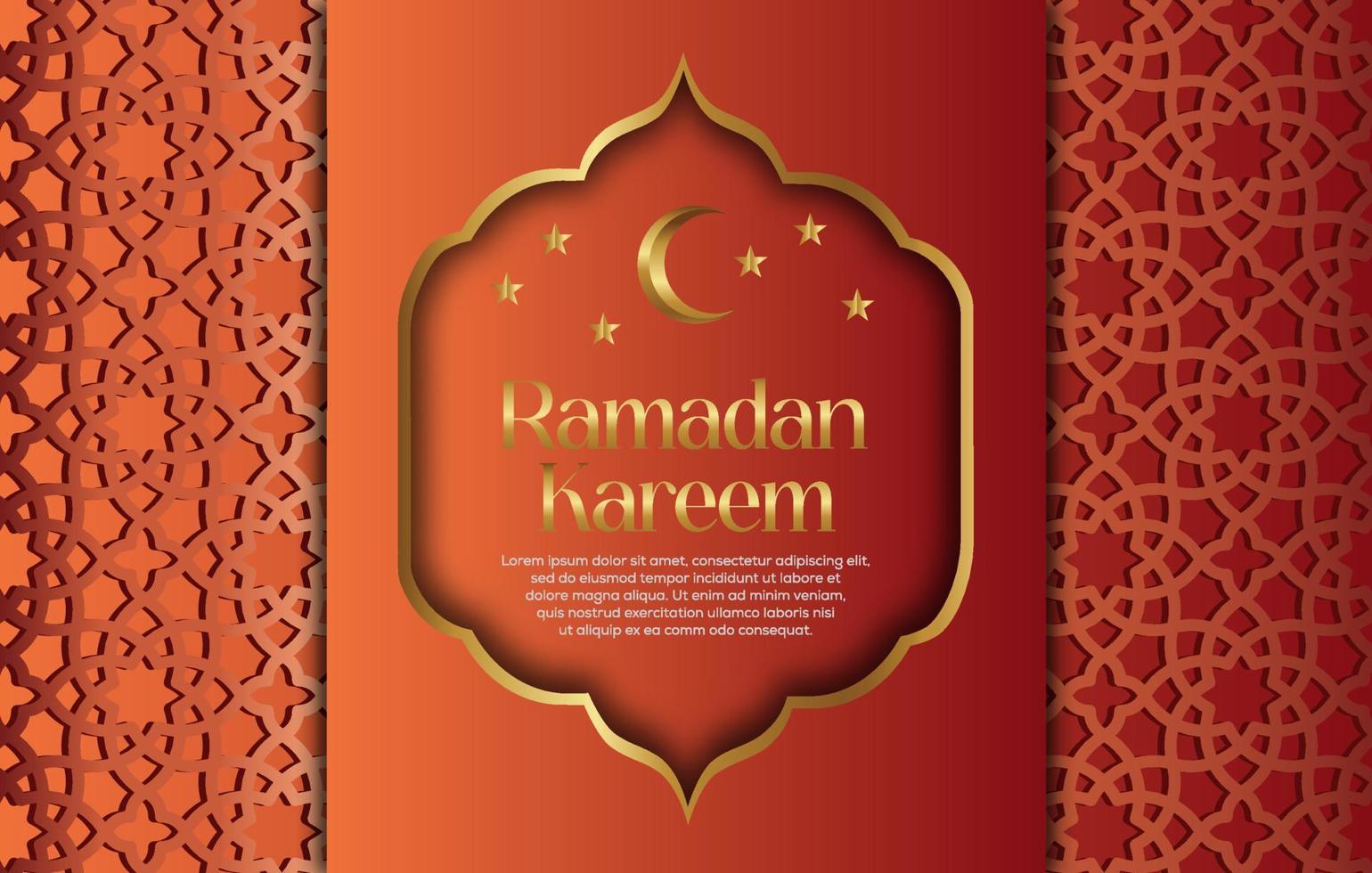 Premium Vector Islamic Style Ramadan Kareem and Eid Decorative Background