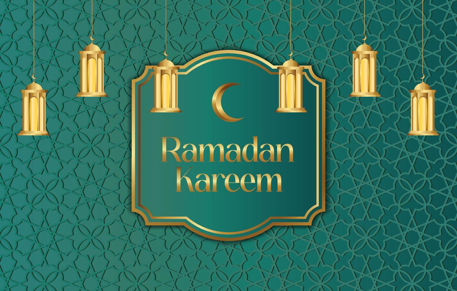 Premium Vector Islamic Style Ramadan Kareem and Eid Decorative Background