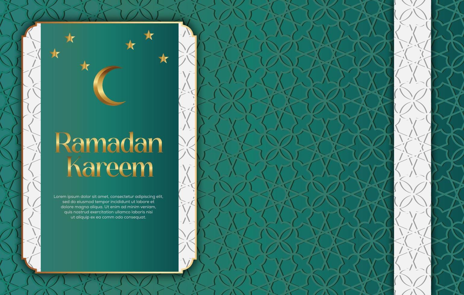 Premium Vector Islamic Style Ramadan Kareem and Eid Decorative Background