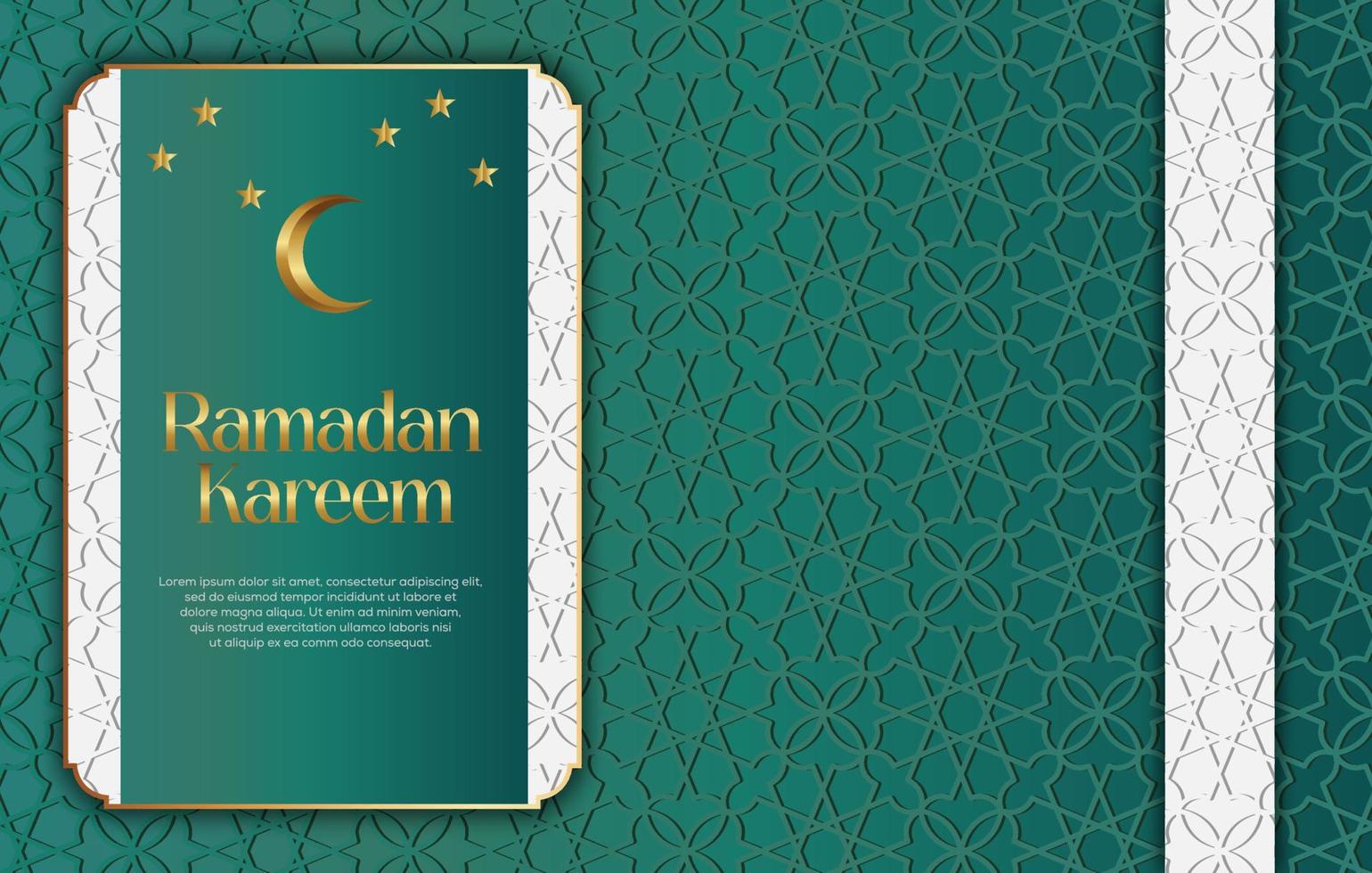 prima vector islámico estilo Ramadán kareem y eid decorativo antecedentes