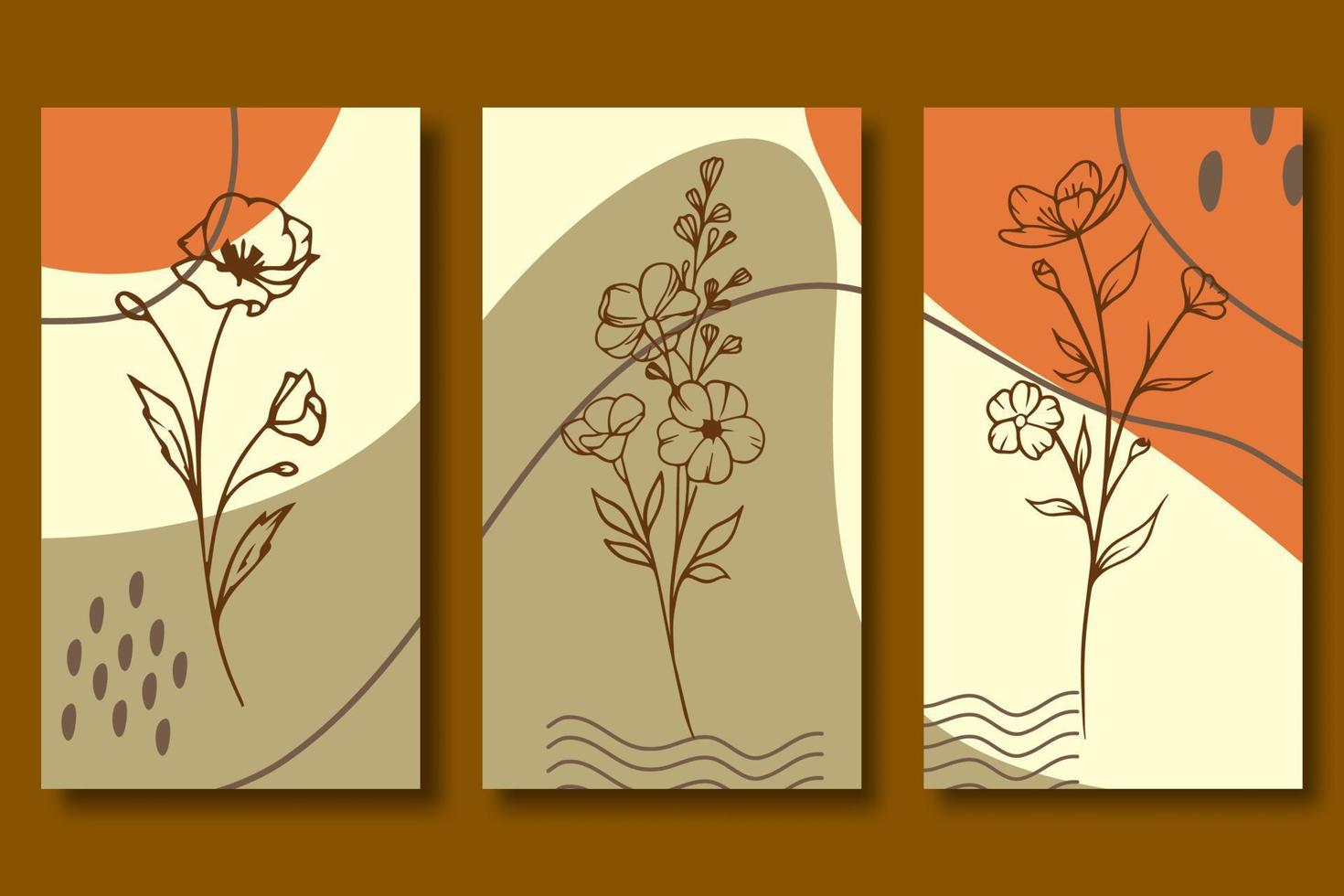 floral conjunto fondo de pantalla estético antecedentes vector