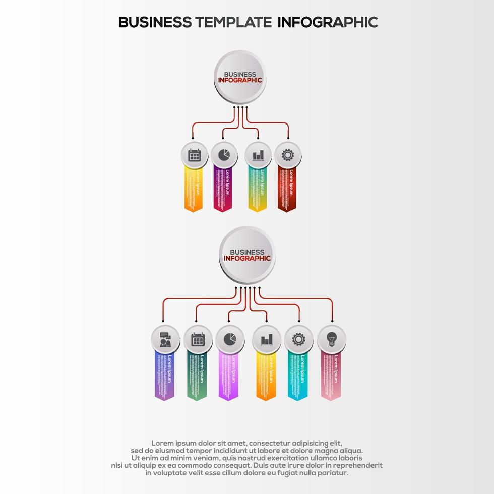 Premium Vector Gradient infographic steps template