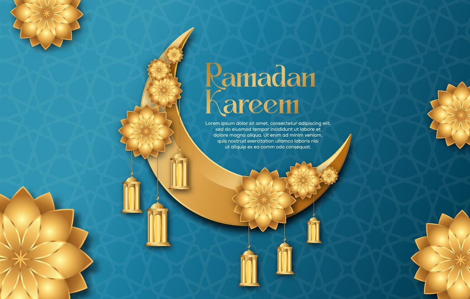 prima vector islámico estilo Ramadán kareem y eid decorativo antecedentes