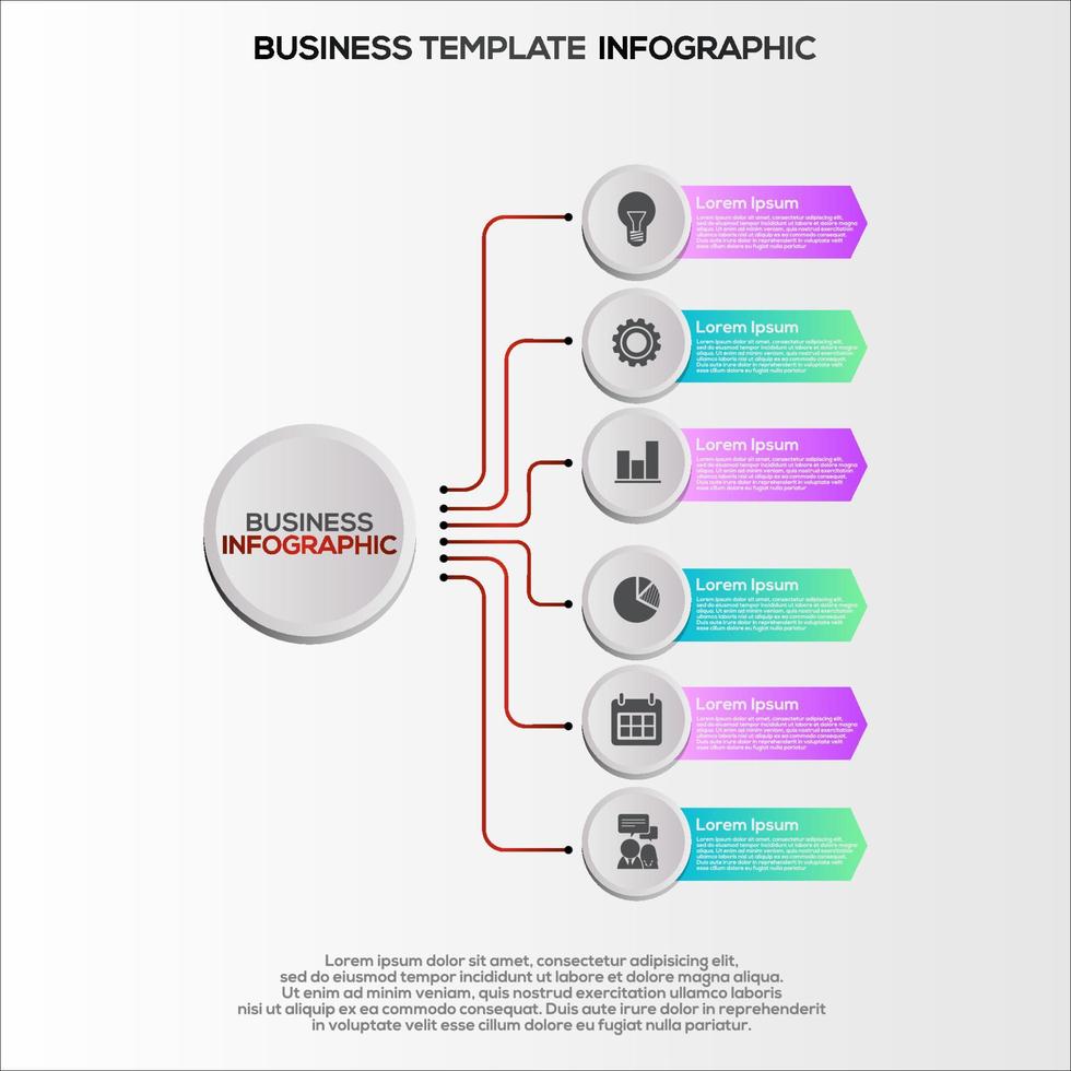 Premium Vector Gradient infographic steps template