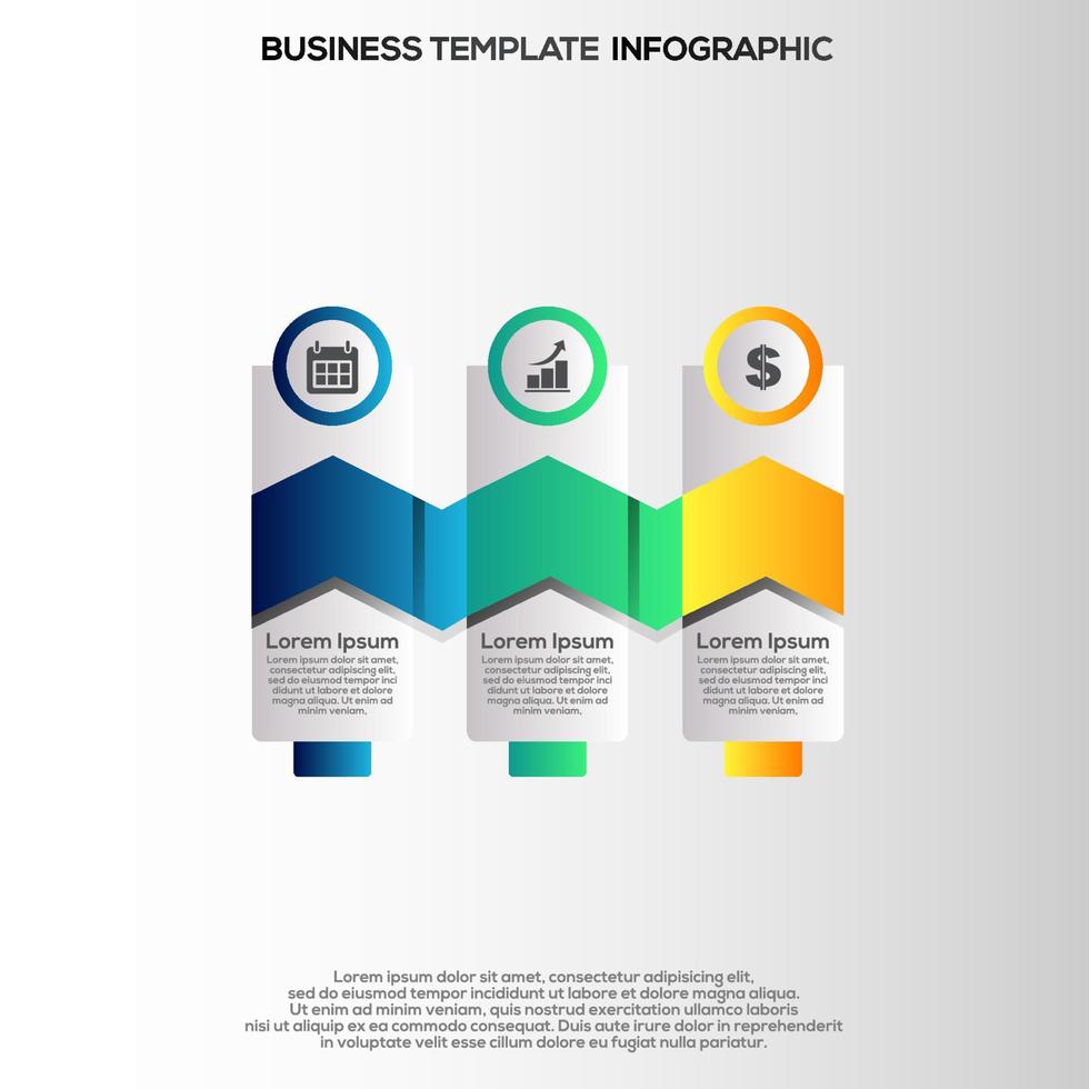 Premium Vector Gradient infographic steps template