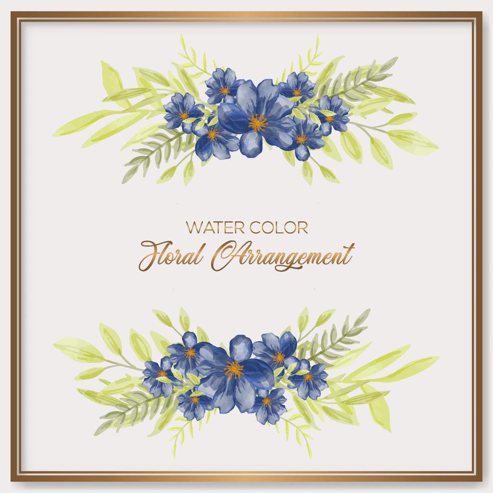 Vector floral watercolor frame collection