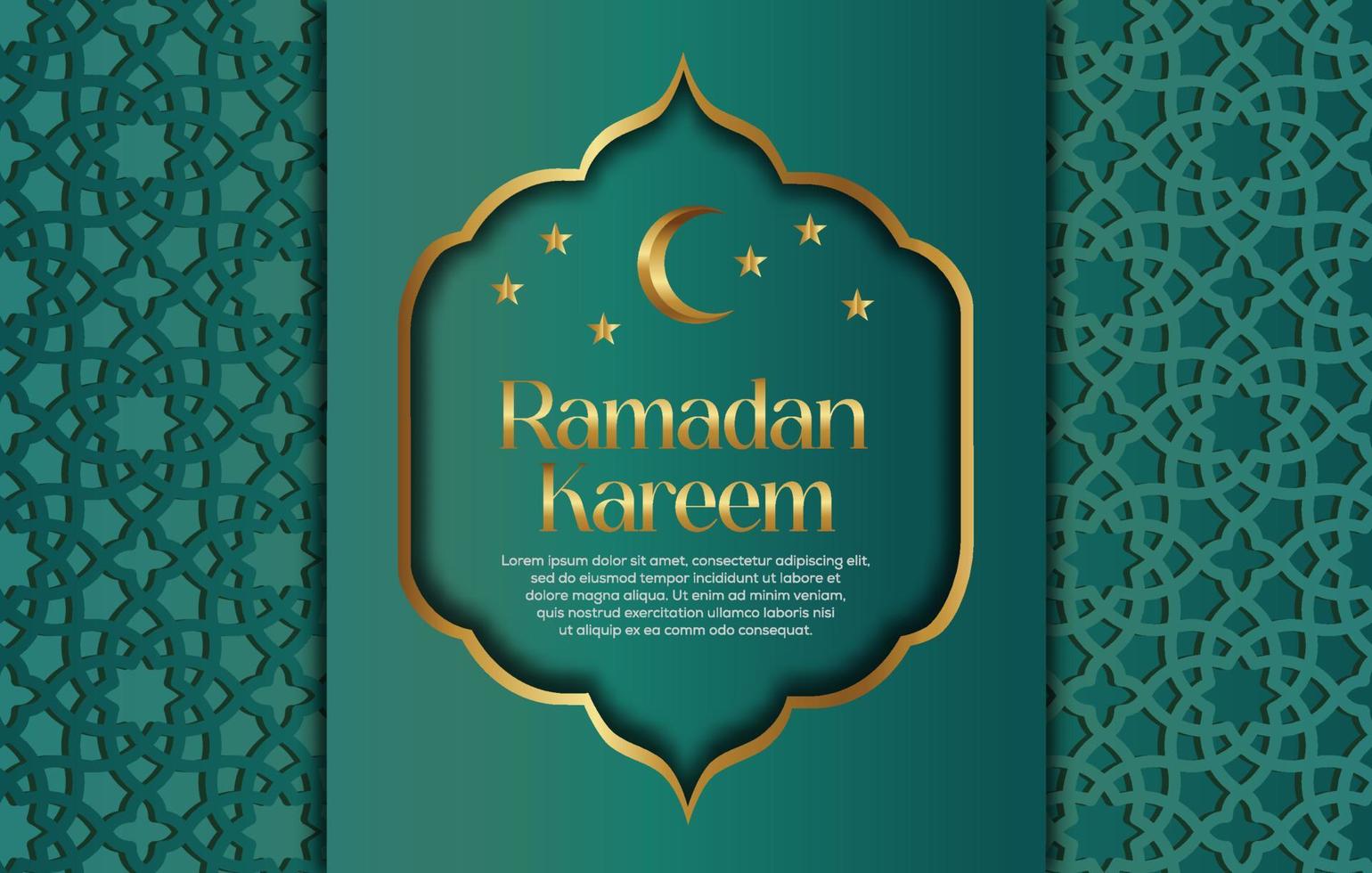 Premium Vector Islamic Style Ramadan Kareem and Eid Decorative Background