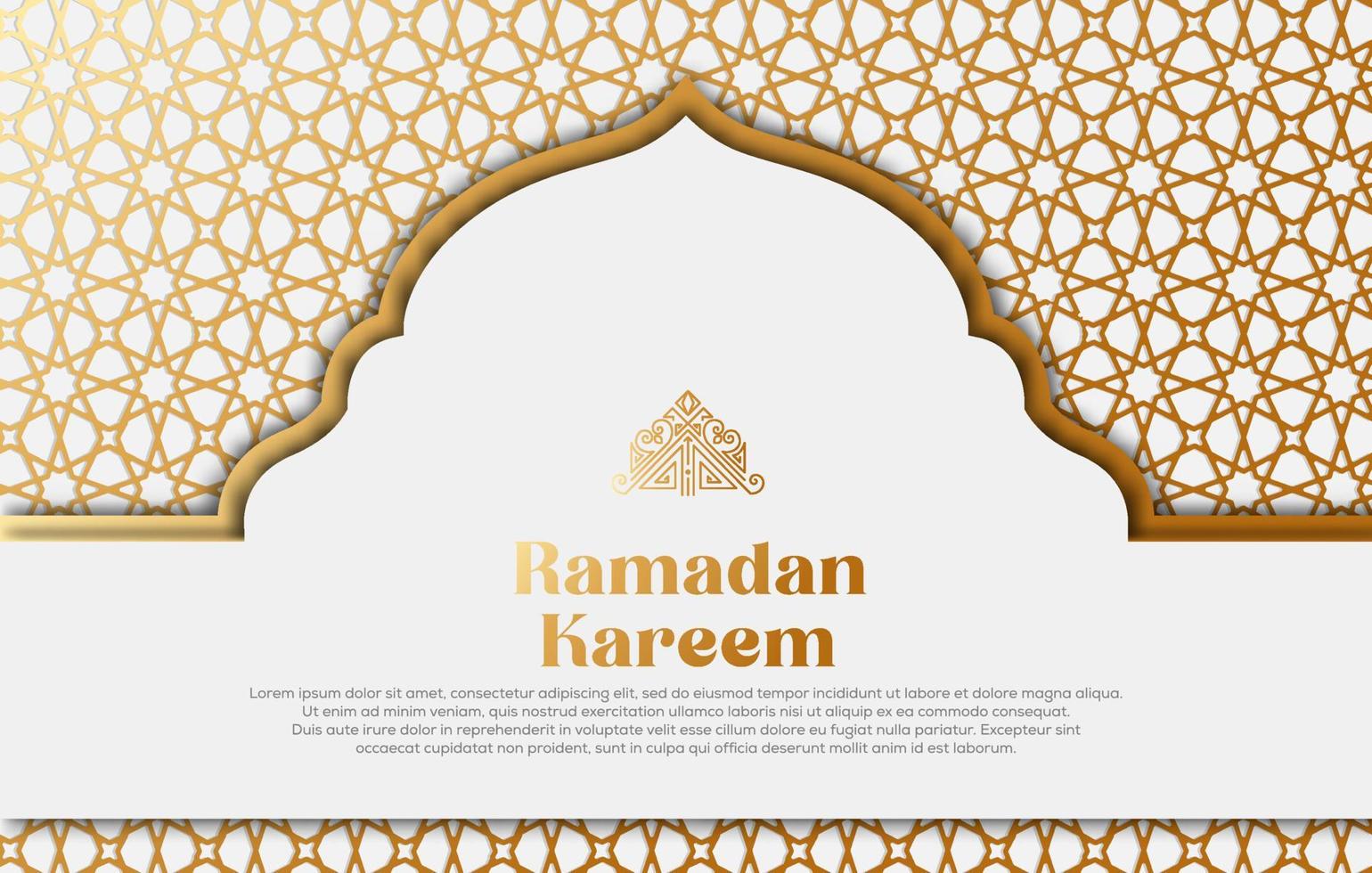Premium Vector Islamic Style Ramadan Kareem and Eid Decorative Background