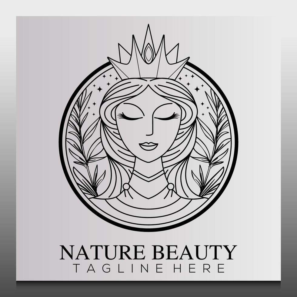 Premium Vector Nature Beauty Creative Logo Template