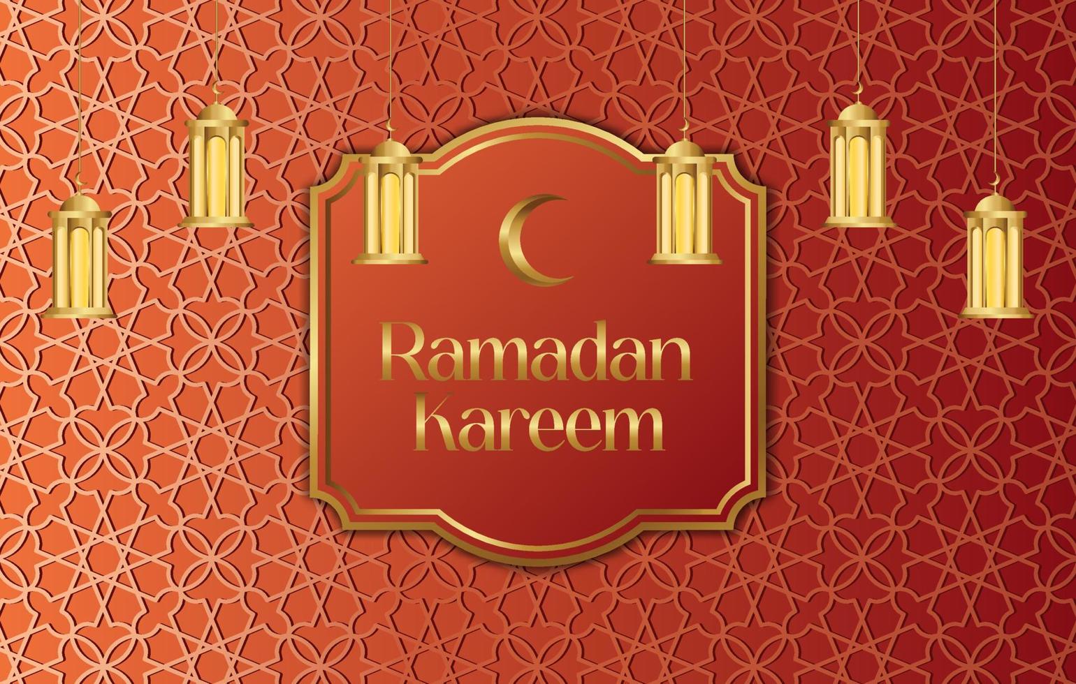 Premium Vector Islamic Style Ramadan Kareem and Eid Decorative Background