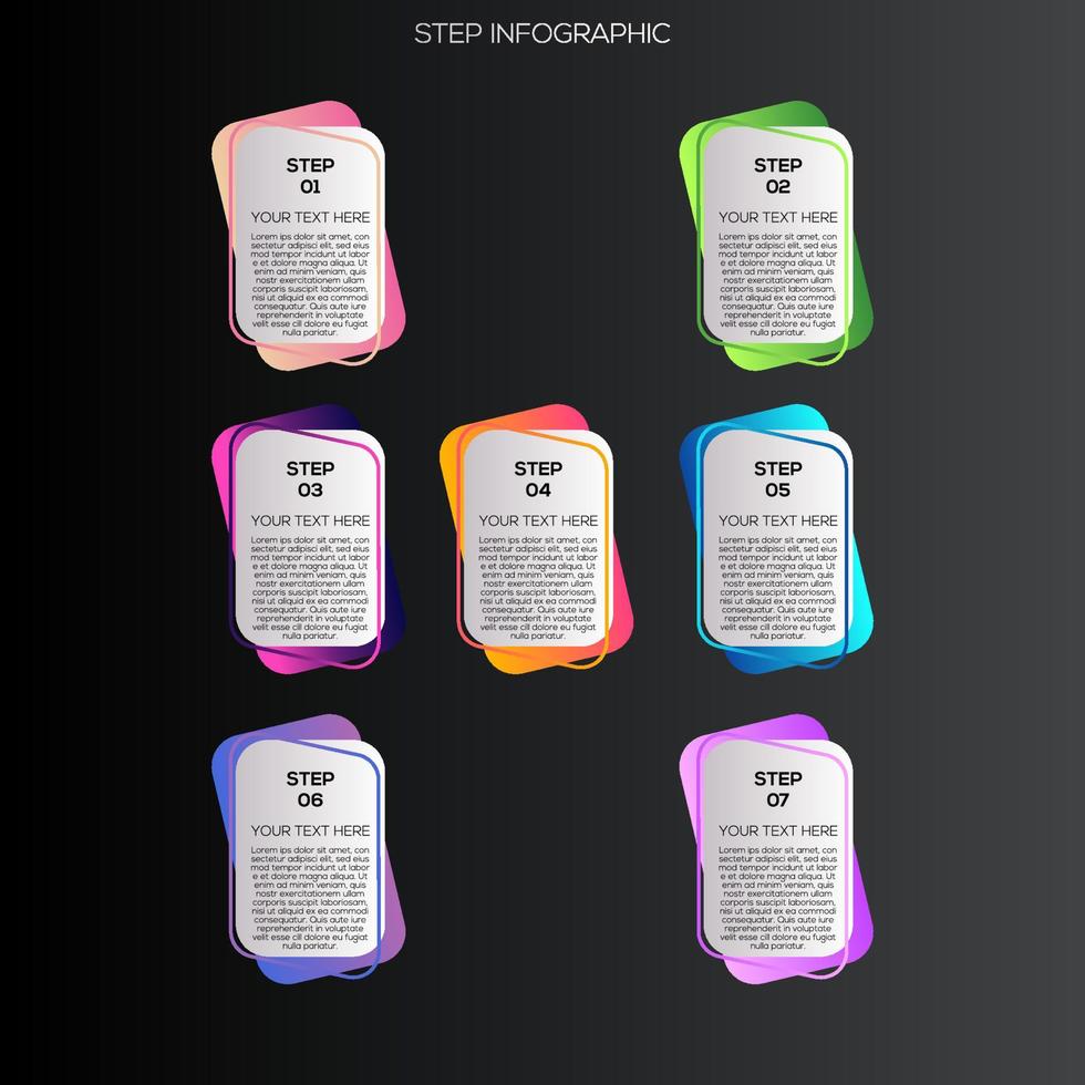 Premium Vector Gradient infographic steps template