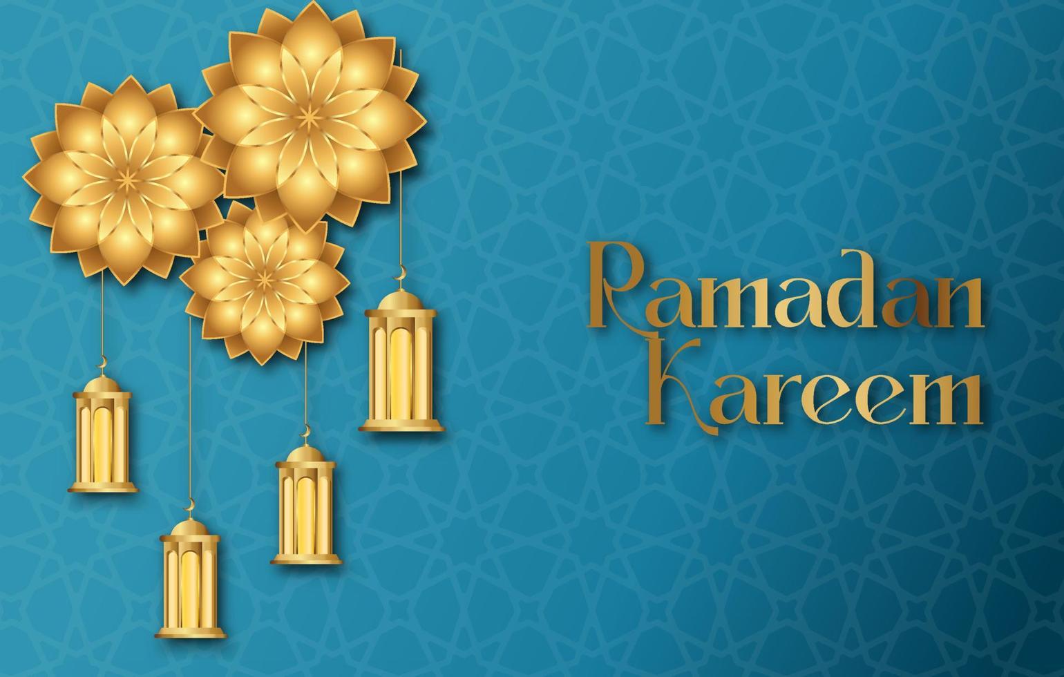 Premium Vector Islamic Style Ramadan Kareem and Eid Decorative Background