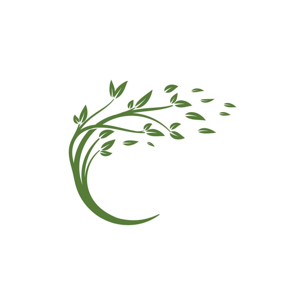 Logos of green leaf ecology nature element vector icon