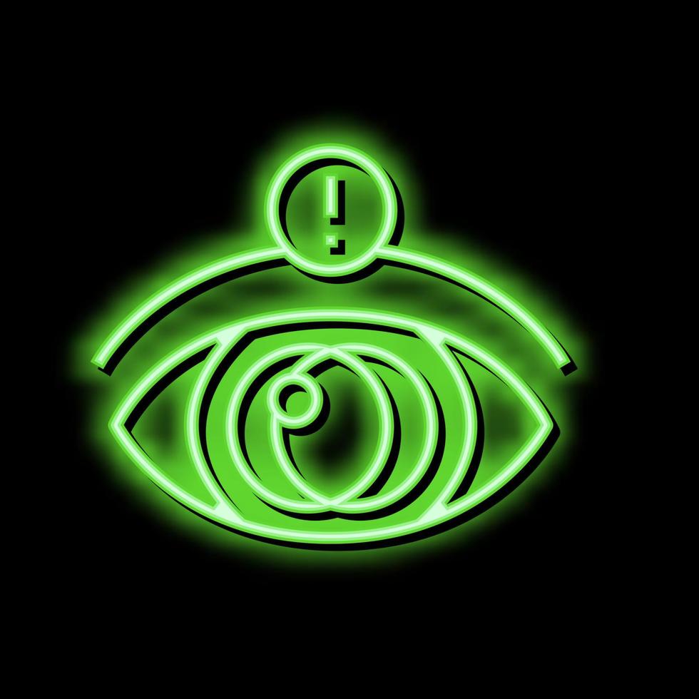 vision stroke neon glow icon illustration vector